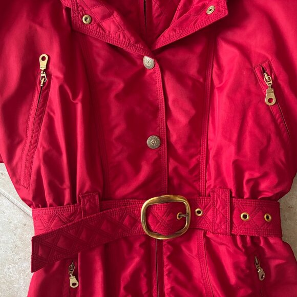 Vintage 90s Metropolis by Couloir Bright Red 1-Piece Ski Suit - Picture 3 of 13